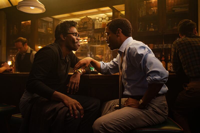 Colman Domingo and Johnny Ramey in Rustin. Photograph: David Lee/Netflix