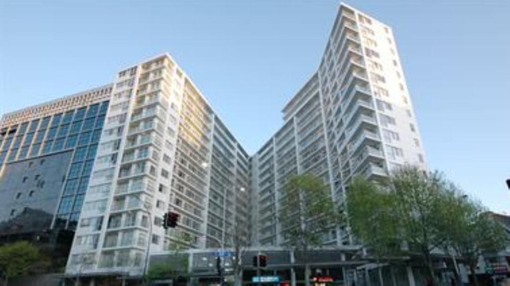 A British man survived plunging from the 15th floor of the Volt building in Queen Street, Auckland.