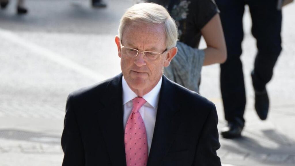 Former government press secretary Frank Dunlop arriving at the Dublin Circuit Criminal Court last week. Photograph: Dara Mac Dónaill/The Irish Times