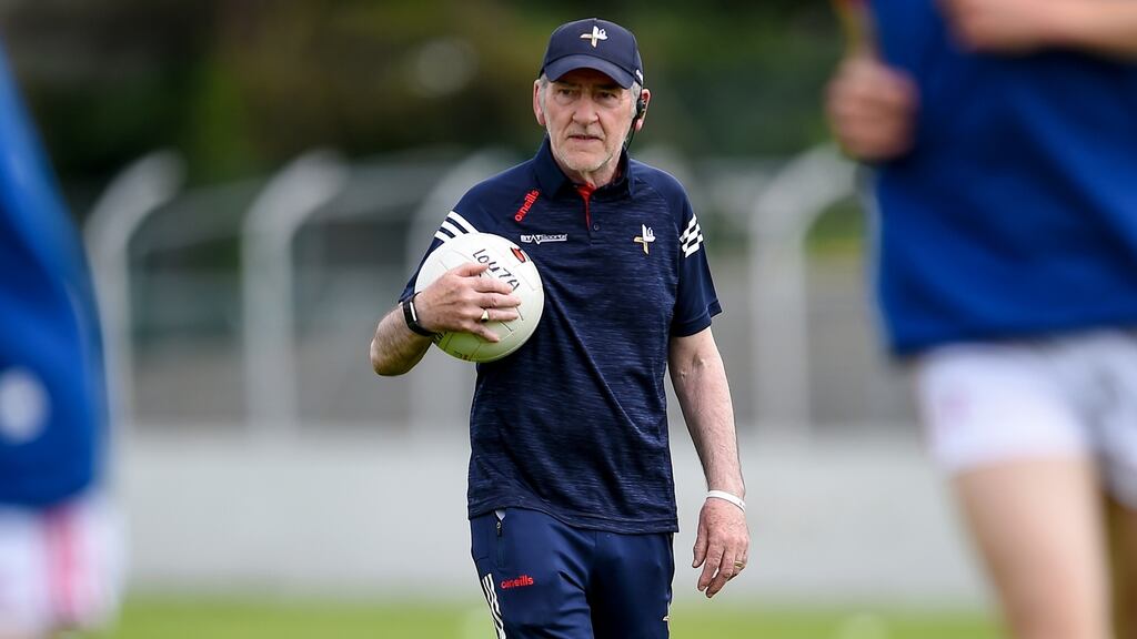 Mickey Harte’s Louth were beaten by Laois. Photograph: Tommy Grealy/Inpho