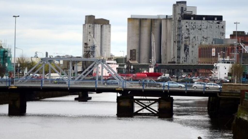 File photograph of Cork city, view towards docks and port across river Lee. Photograph: Bryan O’Brien