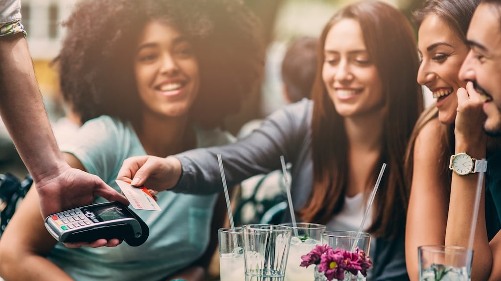 More than two million contactless payments are being made every week and the number is growing. Photograph: Getty Images
