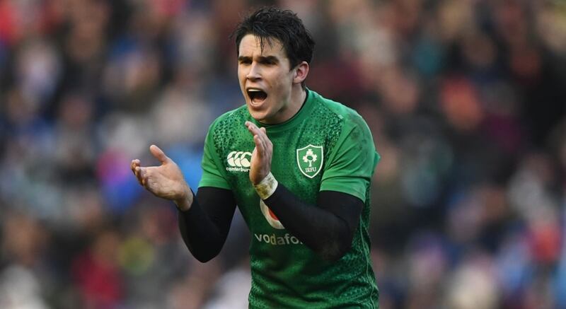 Joe Schmidt has indicated Joey Carbery could be fit for the final warm-up clash against Wales in Dublin next Saturday, and that in the worst-case scenario, the 24-year-old is in line to be ready to face Scotland in Ireland’s World Cup opener. Photograph: Getty Images