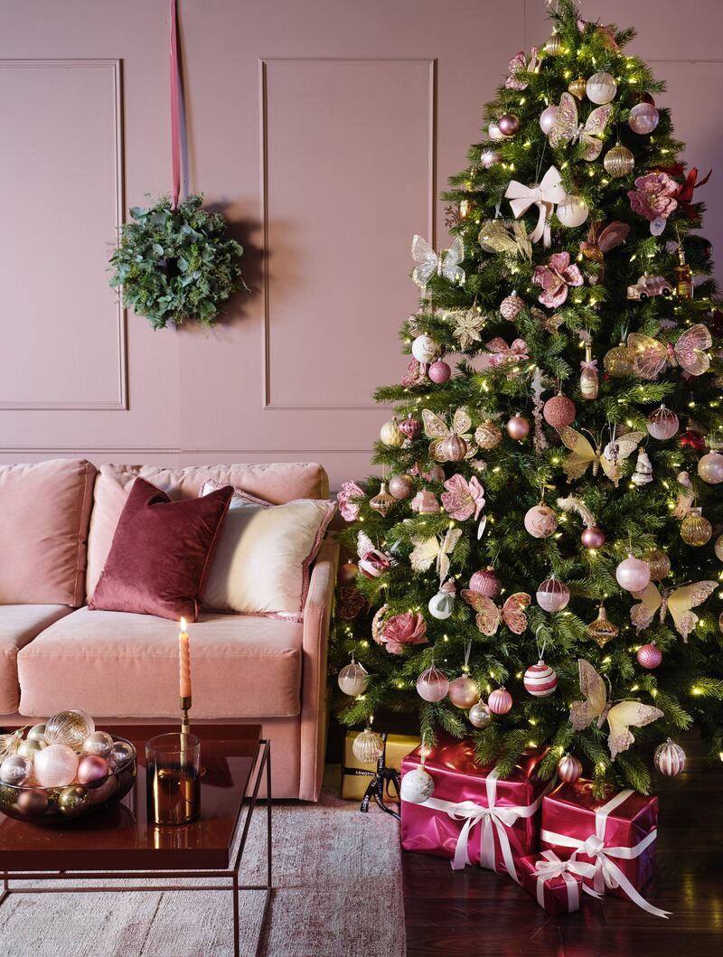 The pink trend: Christmas tree decorations at Arnotts from €3 each