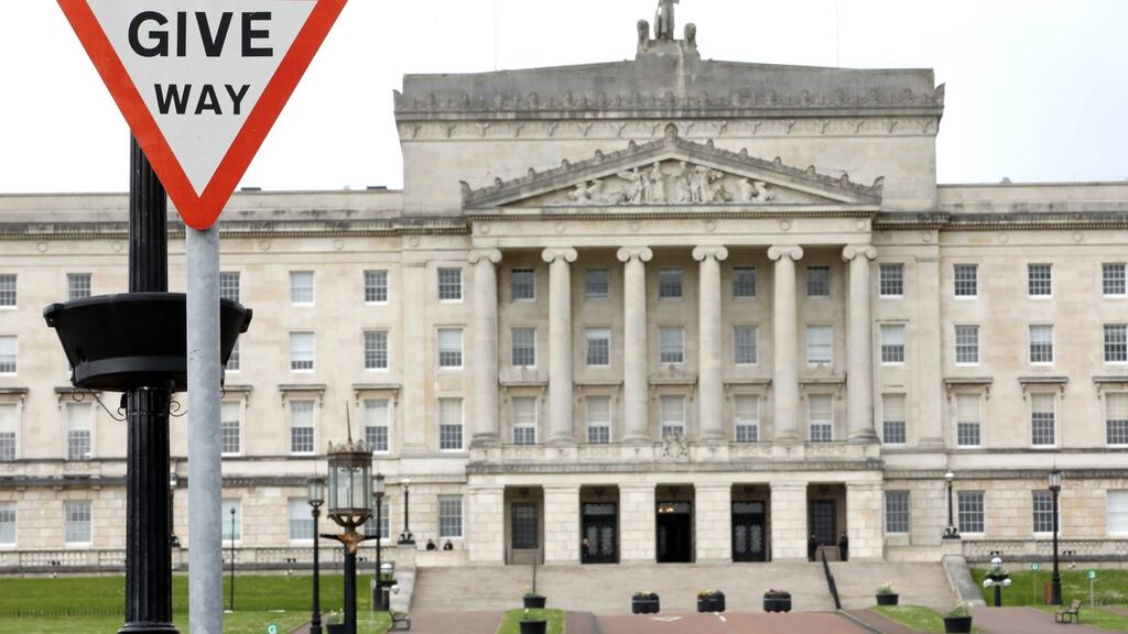 Talks aimed at restoring the Northern Executive and Assembly are due to  begin at Stormont on Tuesday. Photograph: AFP
