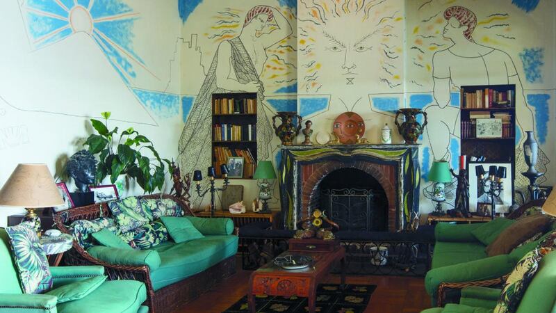 Villa Santo Sospir, where Jean Cocteau stayed and painted murals throughout. Photograph: Marina Melia/Villa Santo Sospir DACS/Comit Cocteau