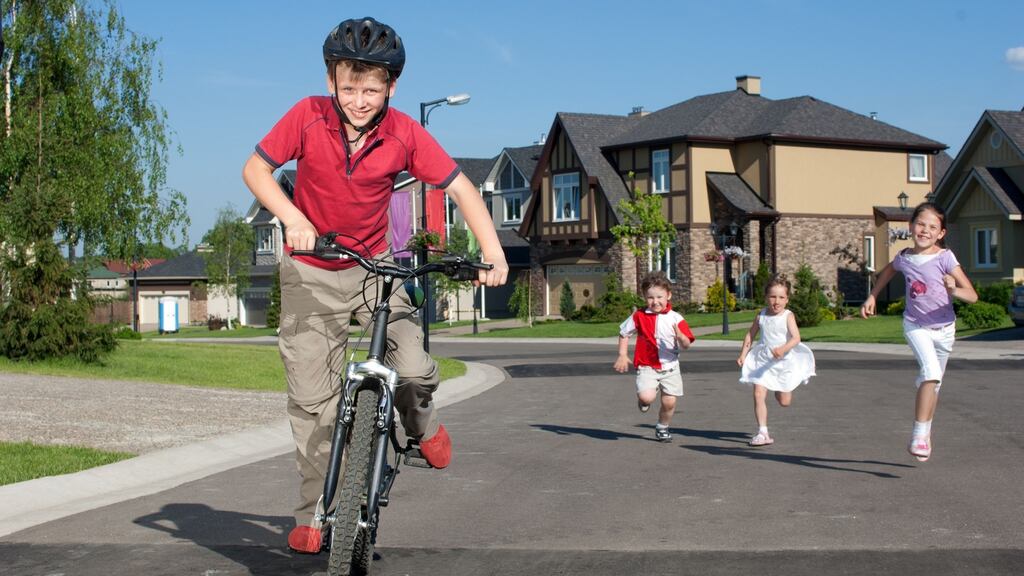 Unsupervised play: Research shows independent play and being free to roam has a positive impact on children’s wellbeing and development. Photograph: Getty