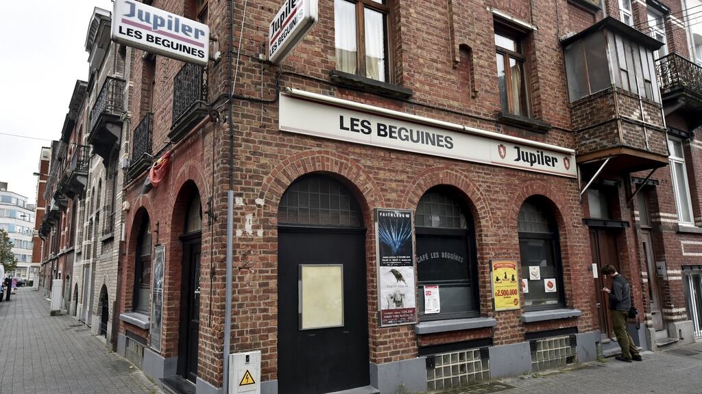 Les Beguines, a bar in Molenbeek, Brussels, that had been run by the Abdeslam brothers. Photograph: Eric Vidal/Reuters