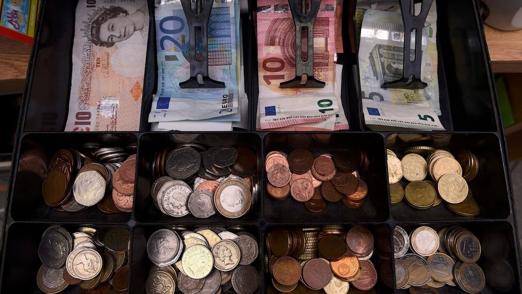 Bank of Ireland says it expects to see sterling trading in a range centred on 90p over the coming months. Photograph: Clodagh Kilcoyne/Reuters