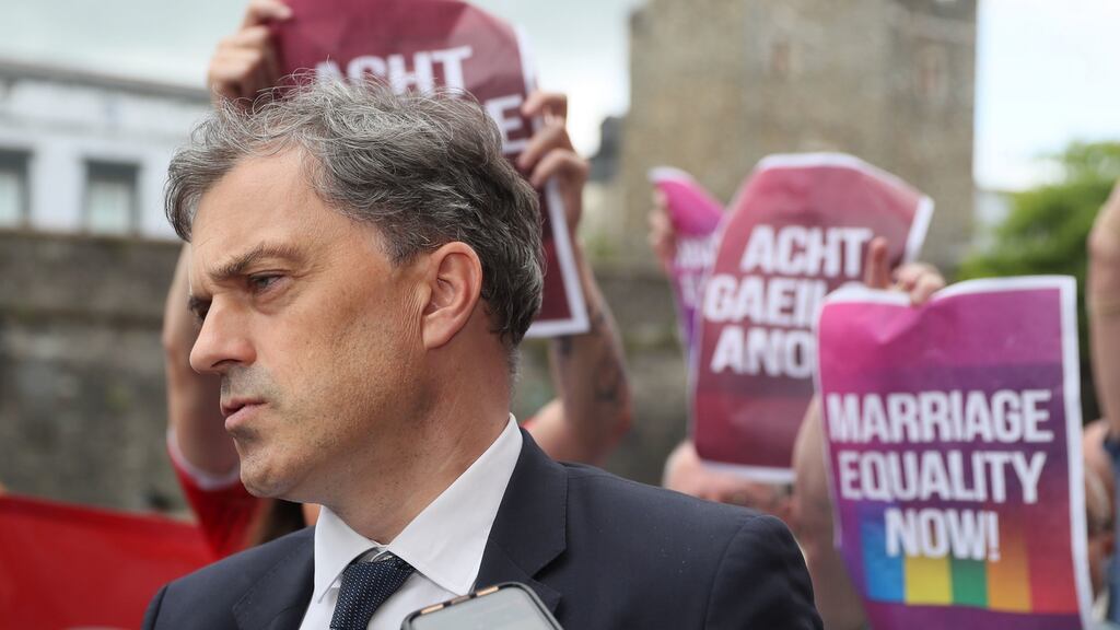 Northern Ireland’s new Secretary of State Julian Smith in Derry for his first visit to the region since his appointment. Photograph: Brian Lawless/PA Wire