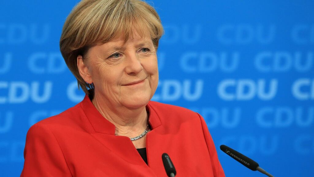 German Chancellor Angela Merkel: decision to seek fourth term became even more likely given political uncertainties arising from Brexit and US president-elect Donald Trump. Photograph: Krisztian Bocsi/Bloomberg