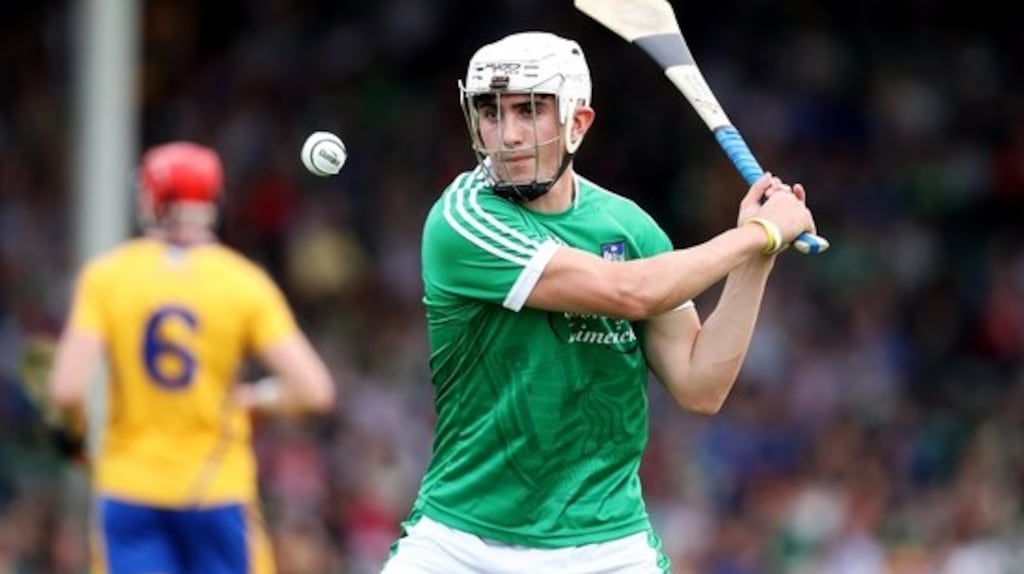 Aaron Gillane scored 1-8 for Limerick against Offaly. Photograph: Tommy Dickson/Inpho