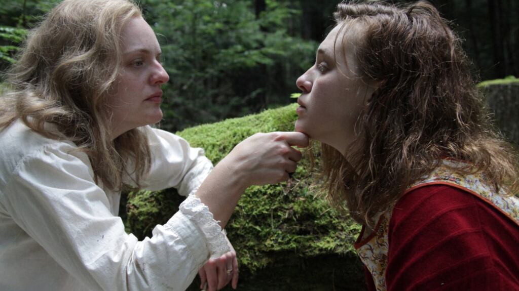 Actors Elisabeth Moss and Odessa Young star in Decker’s fourth film, Shirley. Photograph: Thatcher Keats/Neon