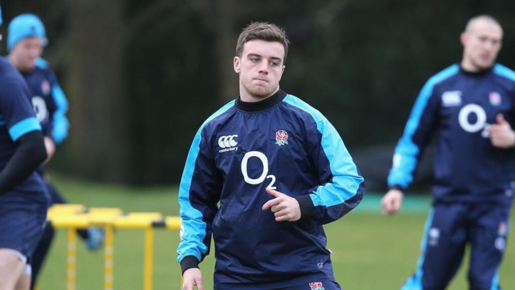 George Ford is set to be named on the bench and could make his England debut against Ireland this weekend. Photograph: David Rogers/Getty Images