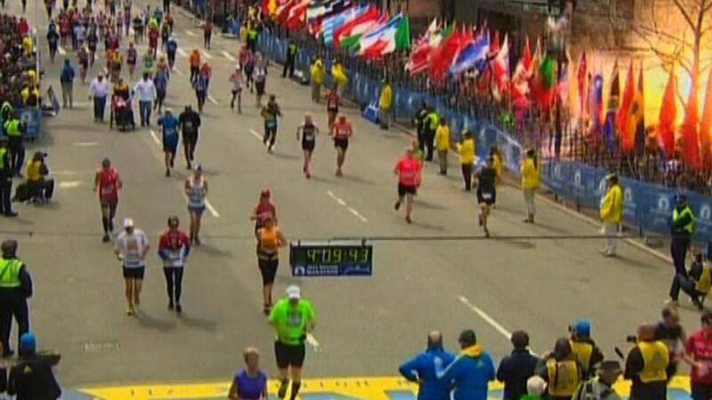 Two explosions struck the marathon as runners crossed the finish line. The official website of the Boston Marathon lists 50 entrants resident in Ireland and 108 entrants with Irish citizenship. Photograph: Reuters