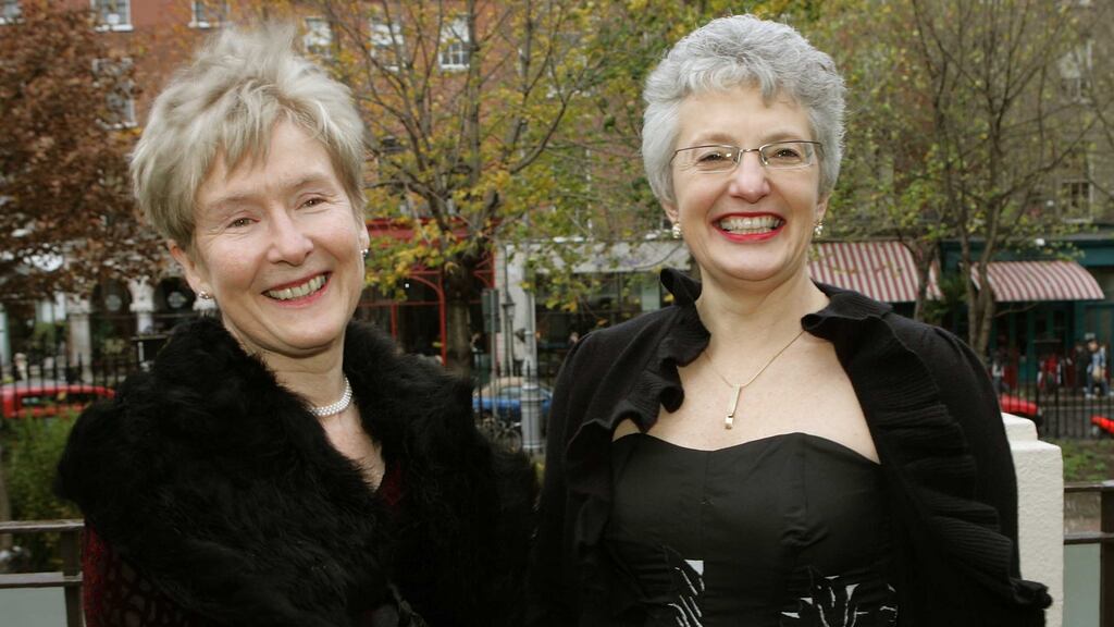 Ann Louise Gilligan (left) and Katherine Zappone pictured in 2005. Photograph: David Sleator
