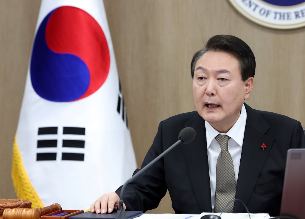 has warned he would consider suspending a 2018 inter-Korean military pact if the North violates its airspace again. Photograph: Im Hun-jung/Yonhap via AP/PA