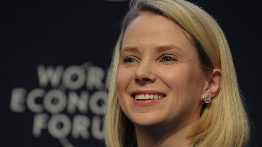 Marissa Mayer is under increasing pressure at Yahoo from activist investors. (Photograph: ERIC PIERMONT ERIC PIERMONT/AFP/Getty Images)