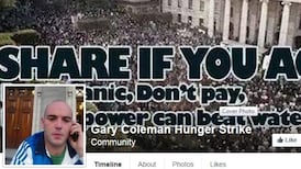 Cork man on hunger strike over water charges