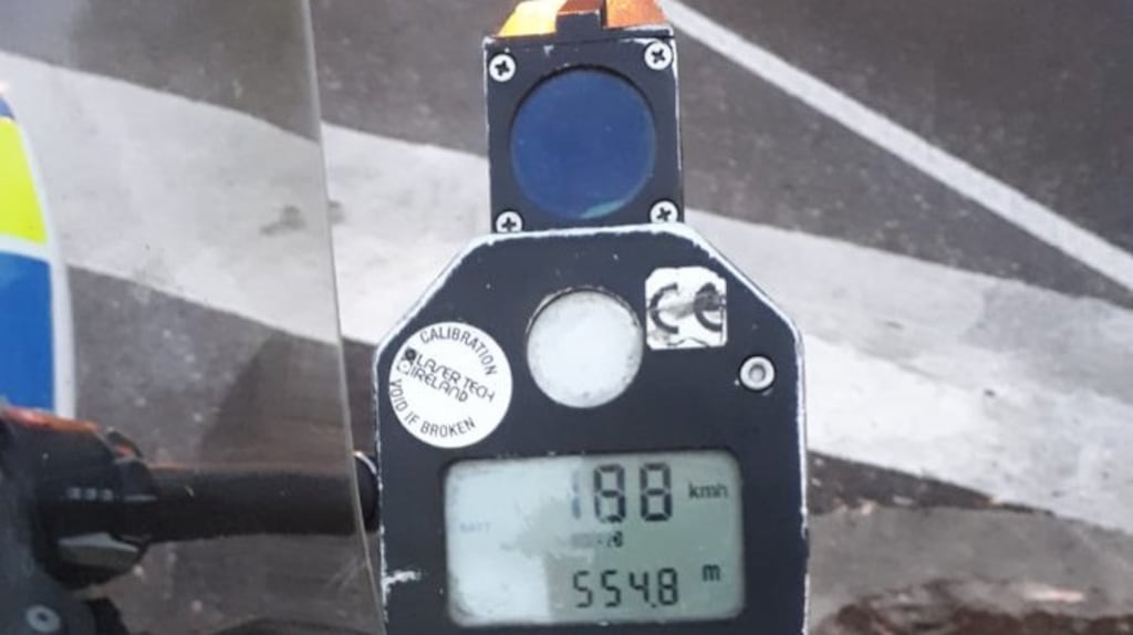 The highest recorded speed on Friday was a motorist driving at 188km/h on the Ballincollig bypass in a 120km zone.