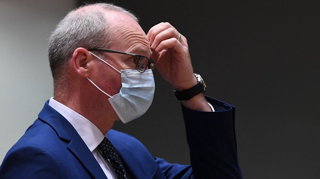 Minister for Foreign Affairs Simon Coveney in Brussels on Monday. Photograph: John Thys/AFP via Getty
