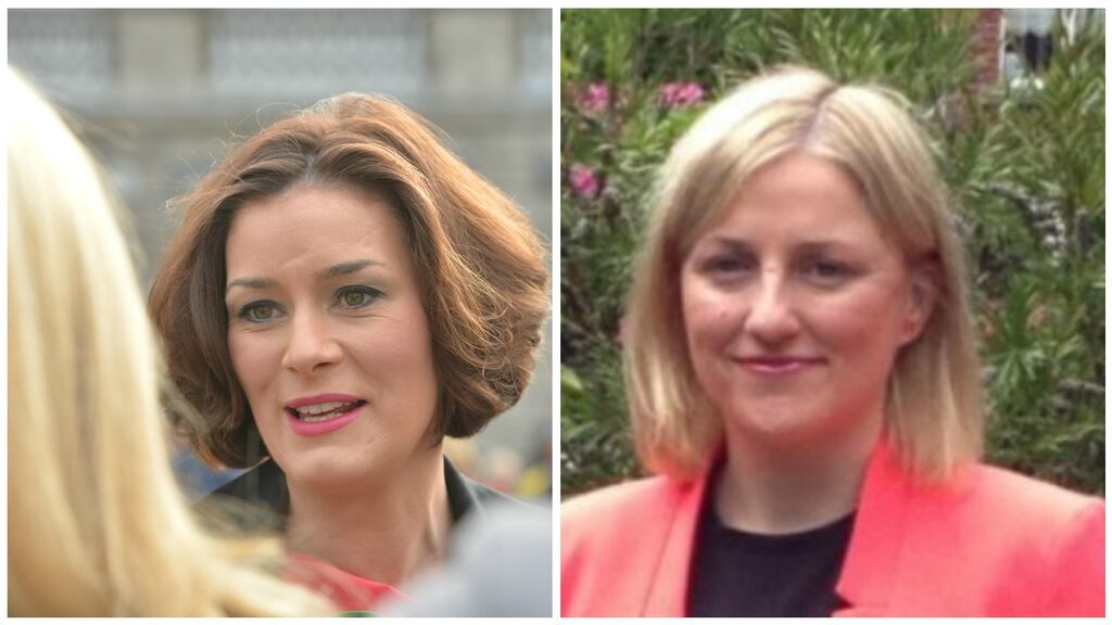 Fine Gael TD Kate O’Connell and Pro-Life Campaign member Cora Sherlock debated the issue of the Eighth Amendment to the Constitution on this week’s Irish Times ‘Inside Politics’ podcast. Photographs: The Irish Times & Twitter.