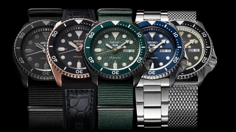 Seiko has relaunched its classic 5 Sports divers’ watch in a variety of styles.