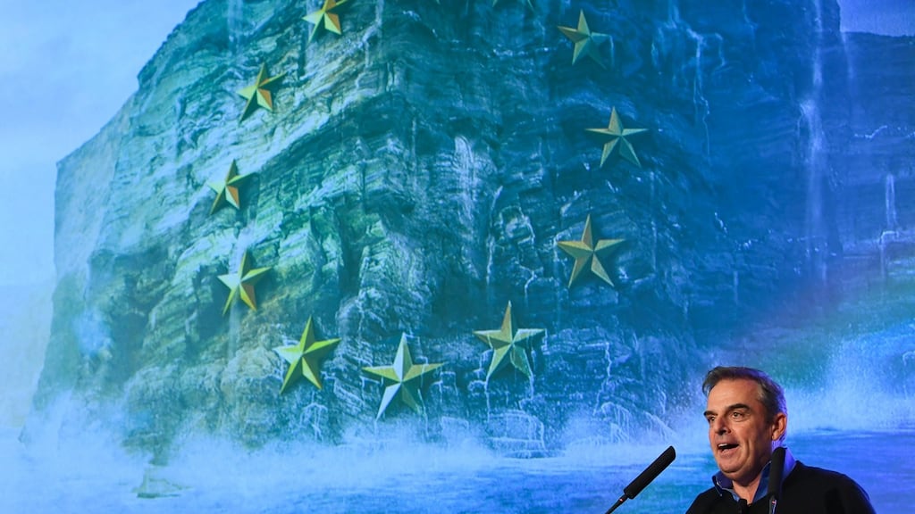 Paul McGinley at the GAA Games Development Conference at Croke Park. Photograph: Stephen McCarthy/Sportsfile