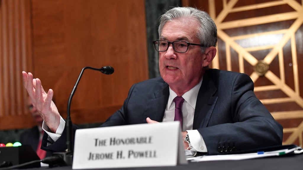Jerome Powell’s nomination for a fresh term would need confirmation in the Senate, where there’s a 50-50 partisan split. Photograph: Nicholas Kamm/AFP