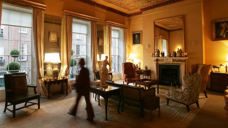 A reception room at 38 North Great George’s Street. Photograph: Alan Betson