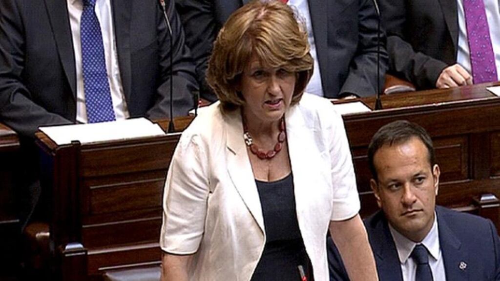 Joan Burton takes her first Opposition Leaders’ Questions as Tánaiste