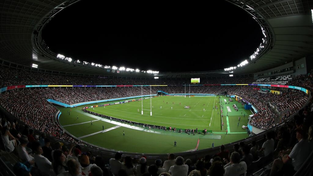 World Rugby’s contingency plans for matches in Yokohama was to move them 14 miles away to the Tokyo Stadium. Photograph: Stu Forster/Getty Images