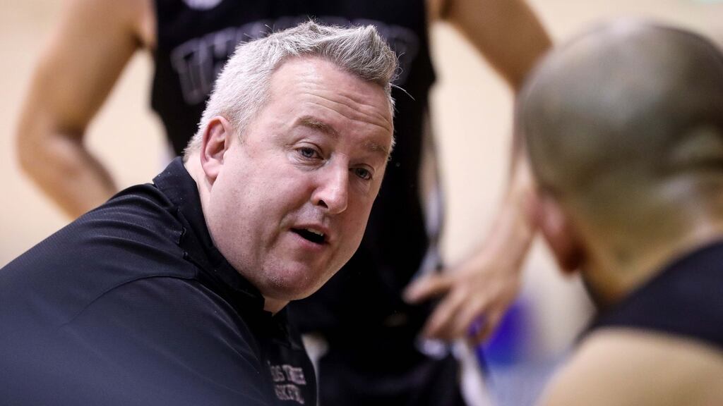 Swords Thunder coach Dave Baker. Photograph: Tommy Dickson/Inpho