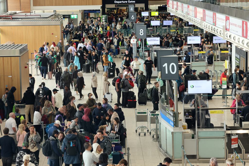 Dublin Airport departures: Governments gave aviation little time to prepare for the surge in travel that followed the lifting of Covid  restrictions, an industry leader says.  Photograph: Dara Mac Dónaill
