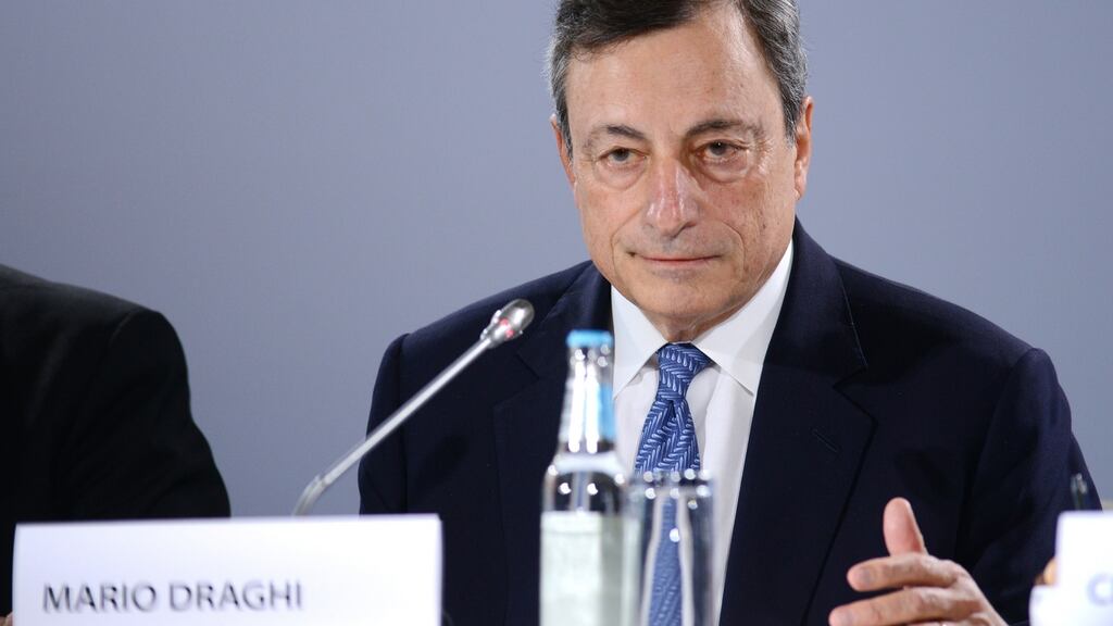 ECB president Mario Draghi: yet to be convinced a recent rebound of inflation is durable. Photograph: Peti Kollanyi/Bloomberg