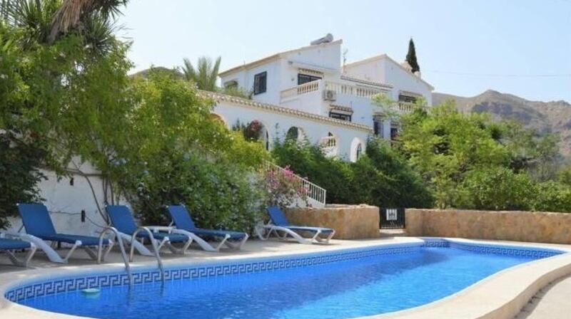 The traditionally-designed four-bedroom villa in Spain