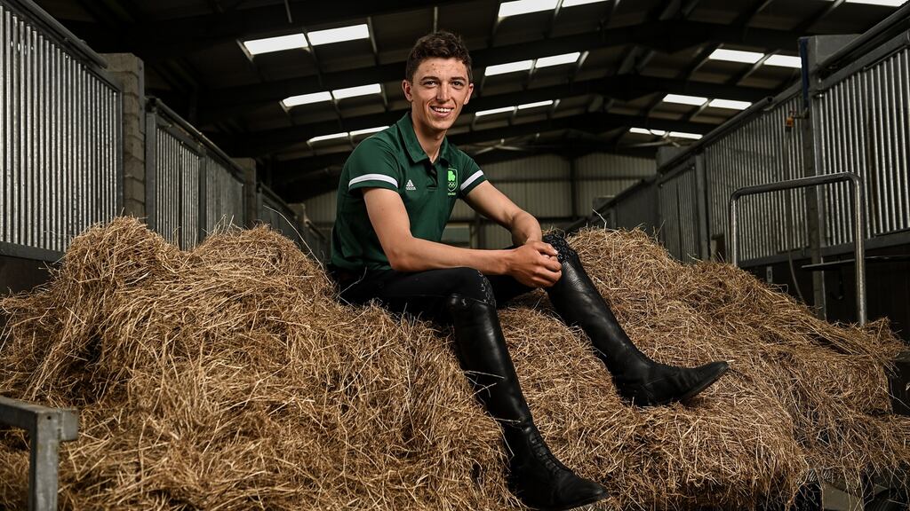 Cathal Daniels   at Greenogue Equestrian Centre in Dublin. Photograph: Ramsey Cardy/Sportsfile