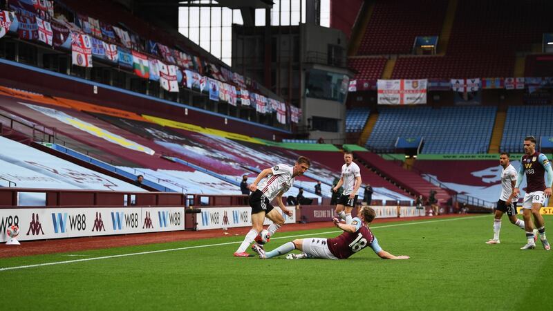 Empty stands greeted the players at Villa Park. Photo: Shaun Botteril/Getty Images