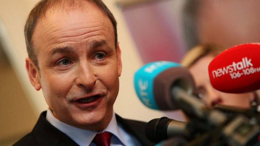 Fianna Fáil leader Micheál Martin said his party was looking to win as many votes and seats as it could. Photograph: PA