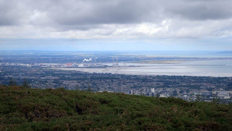 Panoramic view over the capital from the top of the trail at Ticknock. Photograph: Nick Bradshaw/The Irish Times.