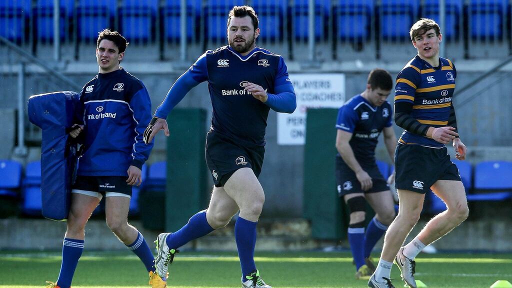 Cian Healy in training with Leinster on Monday. Photograph: Donall Farmer/Inpho