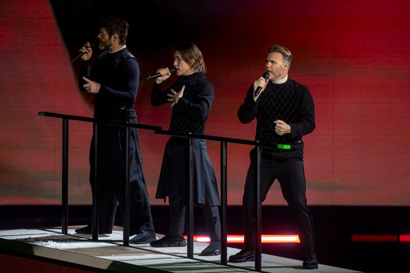 Take That. Photograph: Tom Honan