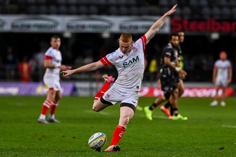 Nathan Doak in action for Ulster against the Sharks. Photograph: Darren Stewart/Steve Haag Sports/Inpho