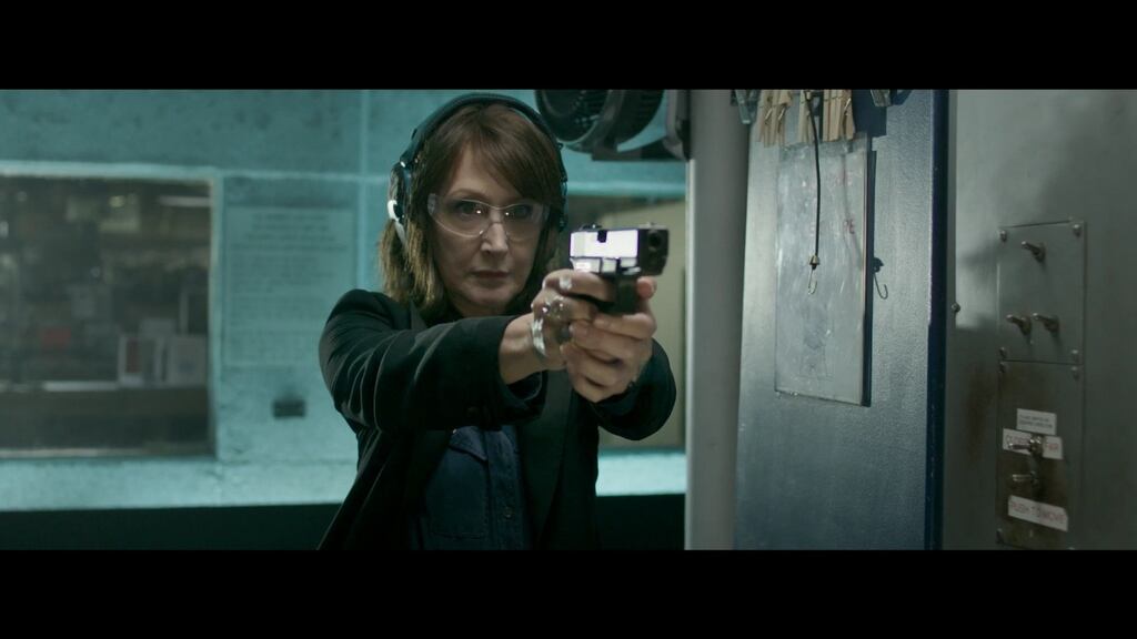 Patricia Clarkson as Mike Hoolihan, police detective. Clarkson is excellent but the tangle of details requires a big, fat melodramatic coincidence so that the film can find its way to a conclusion