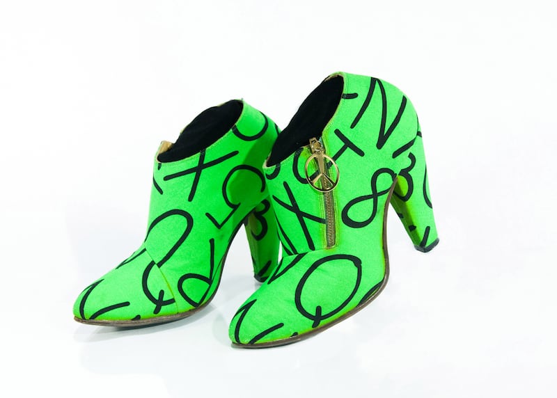 Prince wore these boots on his LoveSexy tour, in 1988. Photograph: Tony Sylvers/© 1985-2021 The Estate of Prince Rogers Nelson. All rights reserved