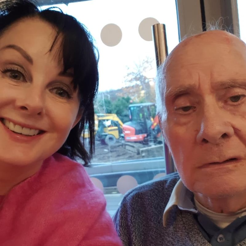 Marian with her dad, Ted Keyes