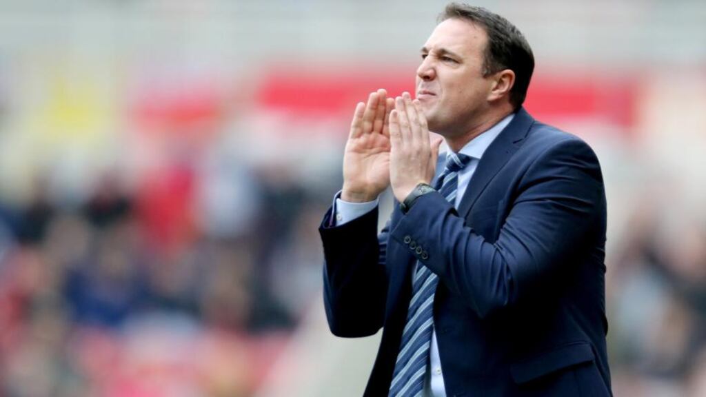 Wigan sacked manager Malky Mackay after their 2-0 defeat to Derby on Monday, a result that left them eight points away from safety at the bottom of the Championship. Photograph: Richard Sellers/PA