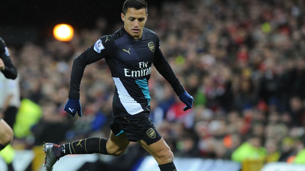 Alexis Sanchez will not feature in this weekend’s FA Cup tie. Photograph: Stuart MacFarlane/Arsenal FC via Getty Images