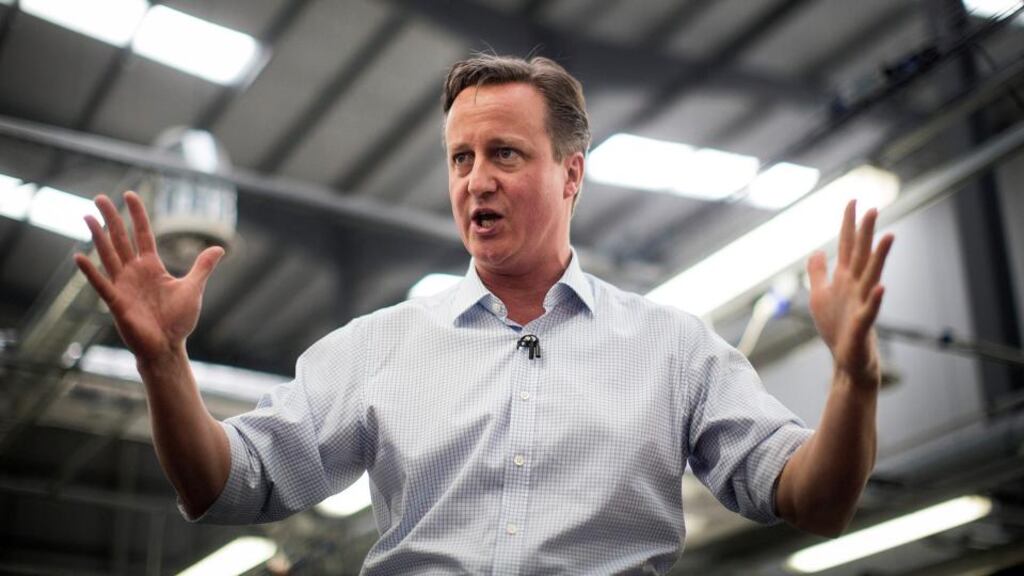 David Cameron admitted the economy was performing in a “less exciting way”. Photograph: Simon Dawson/Bloomberg/File photo