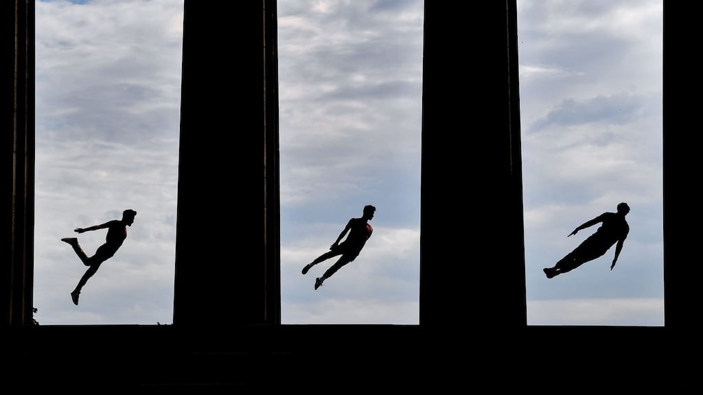 Edinburgh festivals: Bromance, performed by Barely Methodical Troupe, at last year’s fringe. Photograph: Jeff J Mitchell/Getty